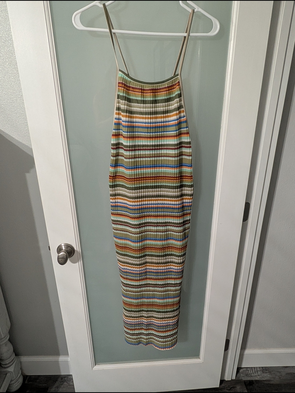 Zara Trafaluc Striped Multicolor Midi Dress